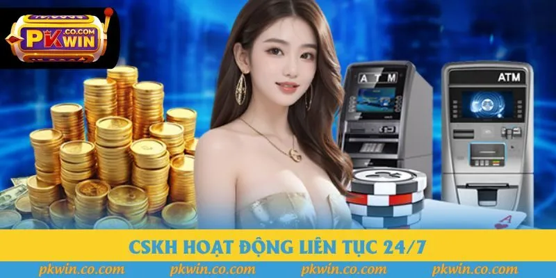 CSKH hoạt động liên tục 24/7