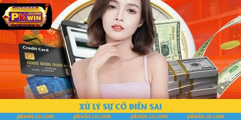 Xử lý sự cố điền sai